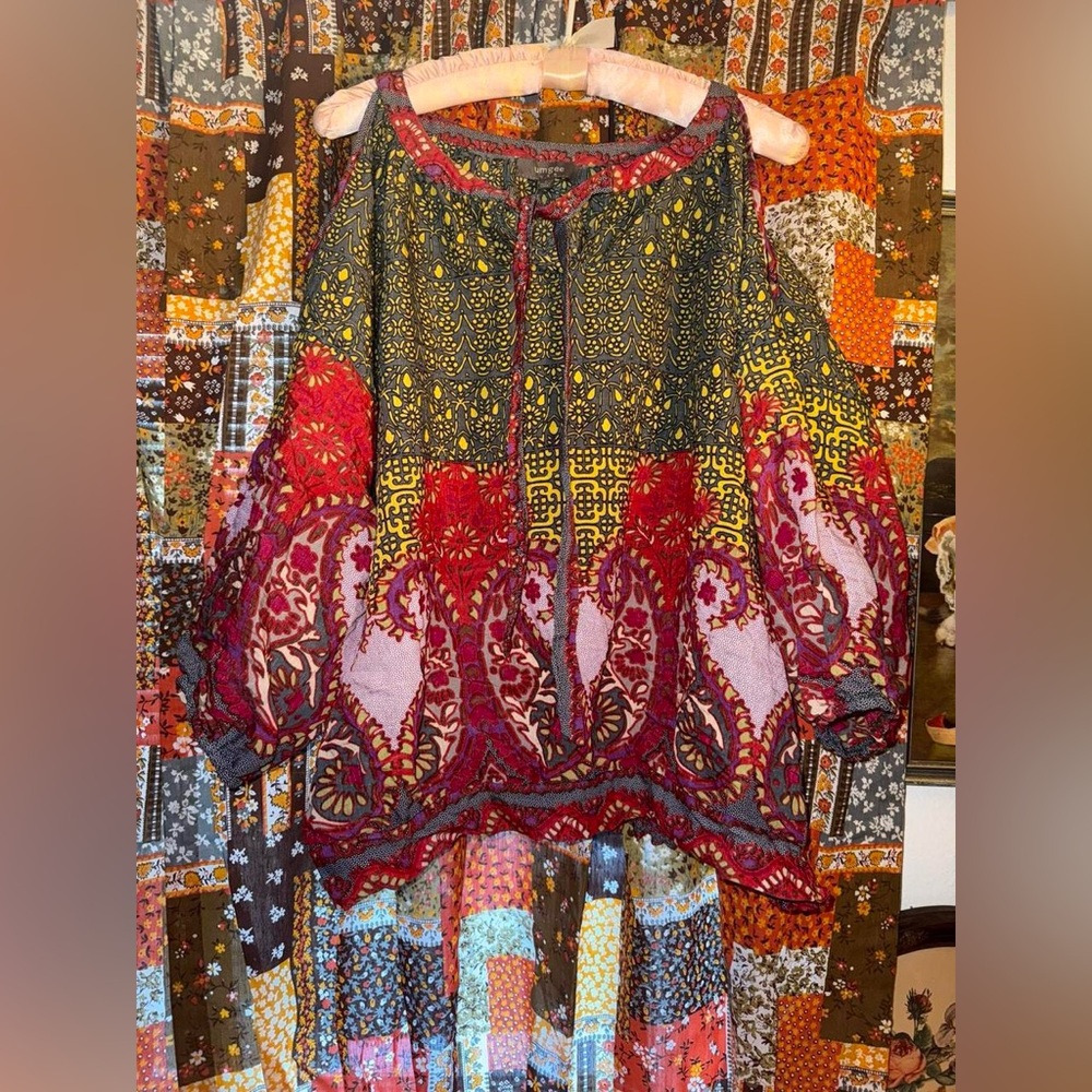Umgee USA boho off shoulder blouse